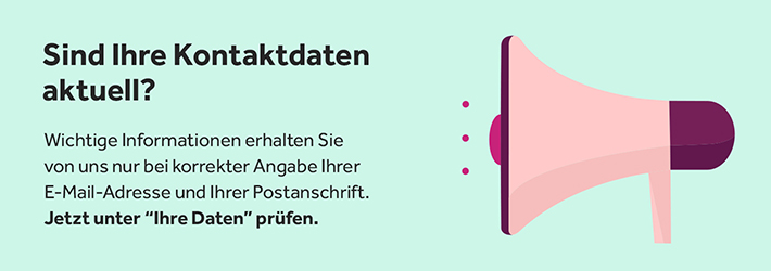 Sind ihre Kontaktdaten aktuell?